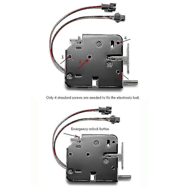 2x 12v 2a Älykäs Elektroninen Ohjaus Elektromagneettinen Lukko, Lokero Kaappi Lukko, Pääsyohjaus S -gt