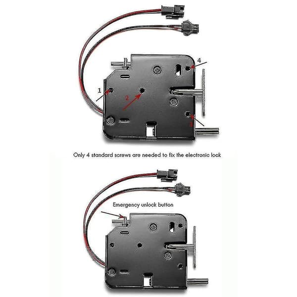 2x 12v 2a Intelligent Elektronisk Styrd Elektromagnetisk Lås, Skåplås, Access Control S -gt