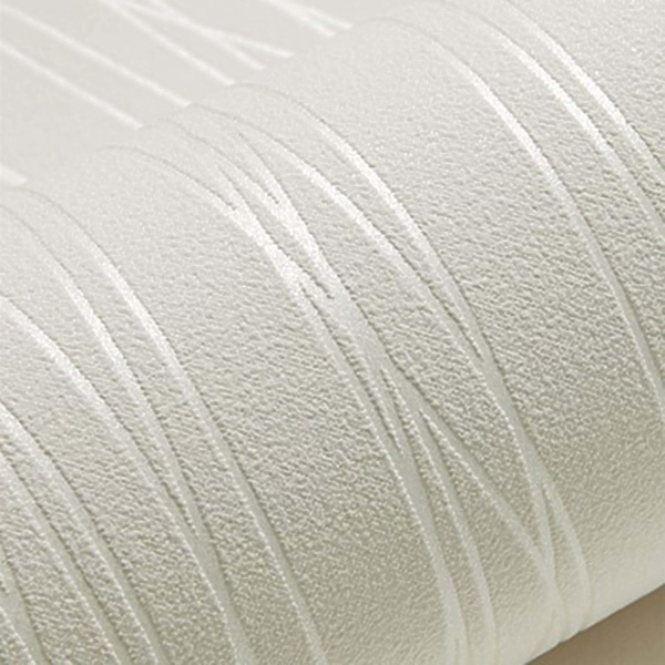 Modern minimalistisk non-woven, 3D tapet rulle glitter metallisk rand texturerad flockning randig tapet (blå 53X1000cm)，vit