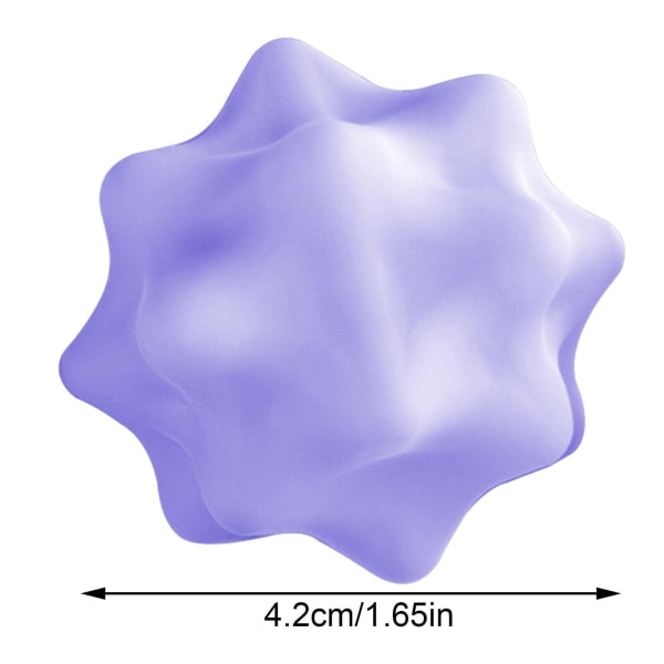 Piikikkäät hierontapallo jalkaterälle, jalkaterän hierontapallo, lihaspistepallo, liikkuvuuspallohieroja, koko kehon syväkudoslihasten vapauttamiseen Purple