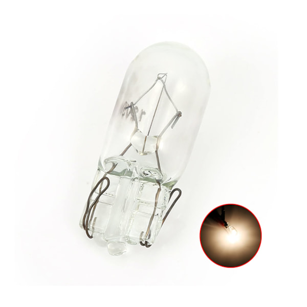10 x 5W Vita T10 LED-lampor Registreringsskylt Sidomarkeringsljus DC 12V för Bil Lastbil Interiör Kupollampa