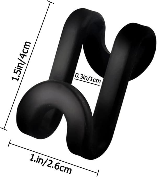 20 stk. Mini Tøj Bøjle Connector Kroge Black