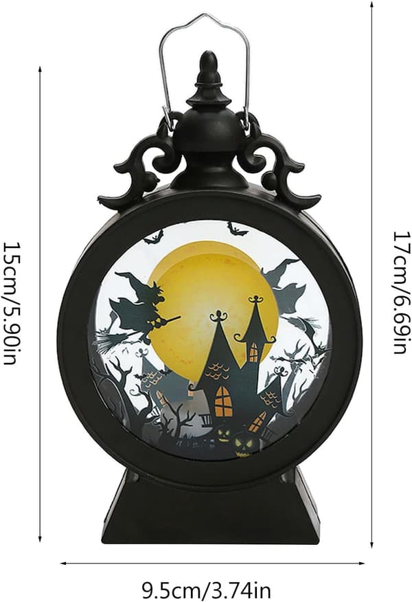 Halloween Gresskar Slott Dekorative Lampe LED Lys Hagedekorasjon, Slott