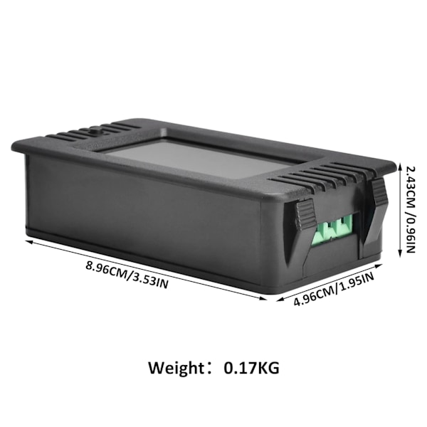 LCD Digital Amperemeter Voltmeter AC 80-260V 100A Effektmätare 6 i 1 Hushålls Elmäterpanel Öppen Energimätare CT Effektmätare