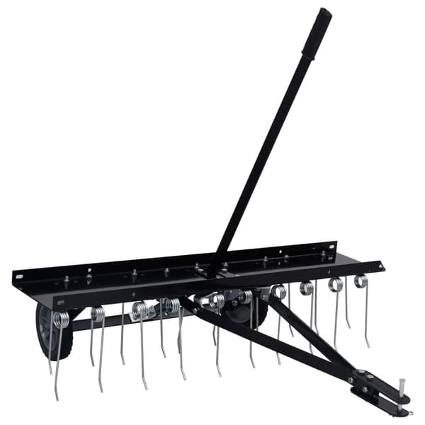 vidaXL Mosrive til havetraktor 100 cm 17140 Svart