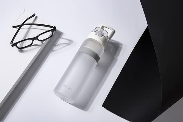 Vesi Pullo Pullot Olki 850ml Gmy Urheilu Aika Merkinnät Bpa Vapaa Pullo D37 (850ml, Valkoinen) White