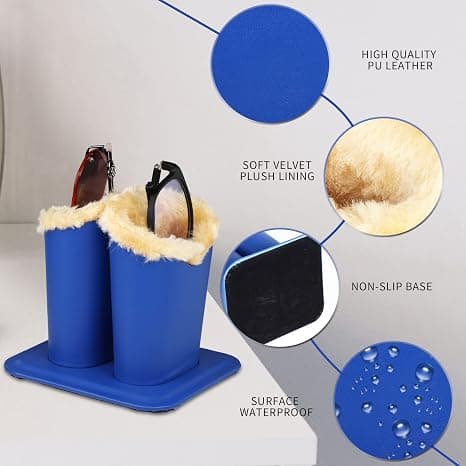 Oppreist brilleholder, blå Blue
