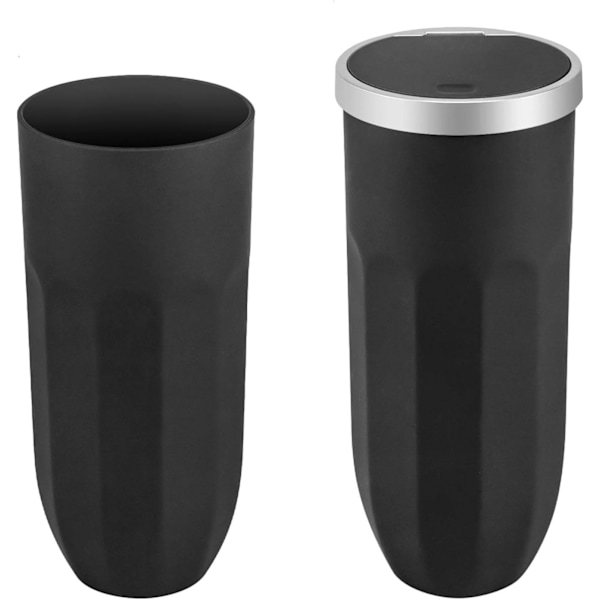 2-pakning bil søppelbøtte - Tumbler holder, bil søppelbøtte, koppholder, søppelbøtte med lekkasjesikkert lokk for kontor, hjem, kjøkken, soverom