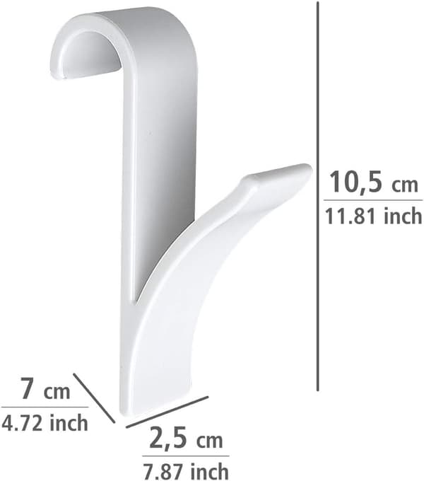 Radiator krok, Handduks tork radiator krok, vit plast, Set om 2