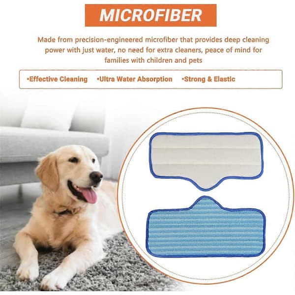 Moppepute Kompatibel For Mopp Steam Tilbehør Vaskbare Moppekluter