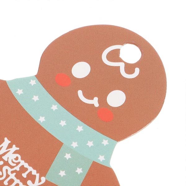 Julklappsetiketter Pepparkaksetiketter för presentdekoration 50 st