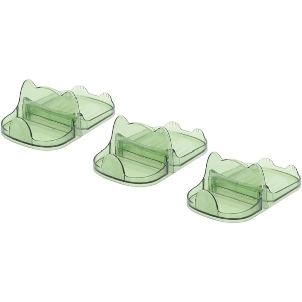 Pot Lid Holder Organizer,3pcs Desktop Pot Lid Holder,Multifunction Kitchen Countertop Storage Rack for Pot Lids, Spoons, Cutting Board(Green)