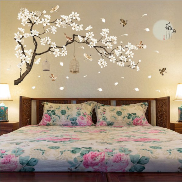 FangYuan seinätarrat 60*90cm suurikokoiset puuseinätarrat kukka kodin sisustukseen FangYuan taustakuvat