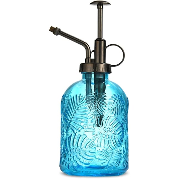 Lasinen kasvien kastelukannu, 360 ml retro-tyylillä, yläpumpulla varustettu kastelukannu, sumutinpuutarhan kasveille