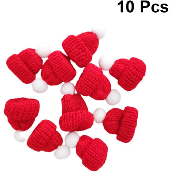 10 stk. Mini Julehat Red