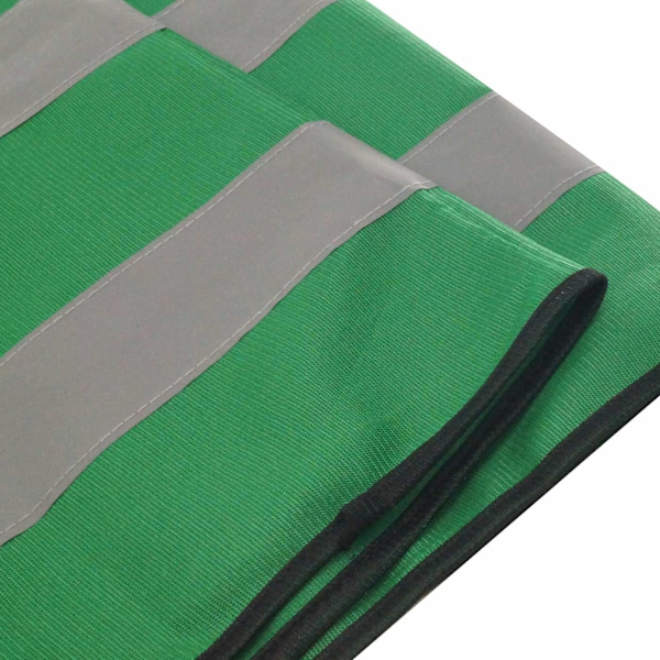 Vuxen Hållbar Säkerhets Fluorescerande Väst Jacka, Hög Synlighet Ärmlös Reflekterande(10 st) Green