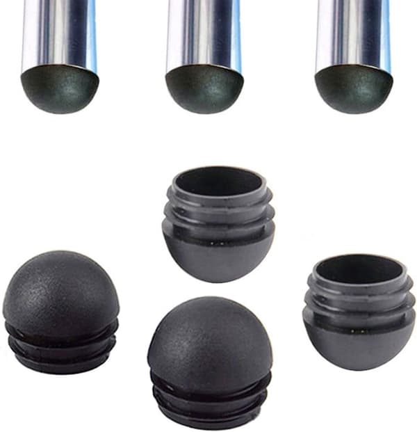 Sorte runde stolbenhætter, runde indløbsdæksel til stolben, stolbenhætte 32 stk. (22mm) 22mm