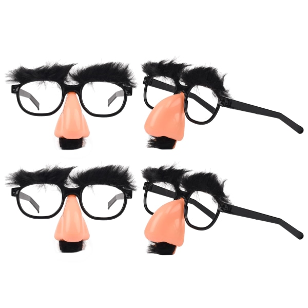 Forkledningsbriller med morsom nese Nyhet Fest favoriserer Halloween dekorative briller Festbriller med øyenbryn og bart