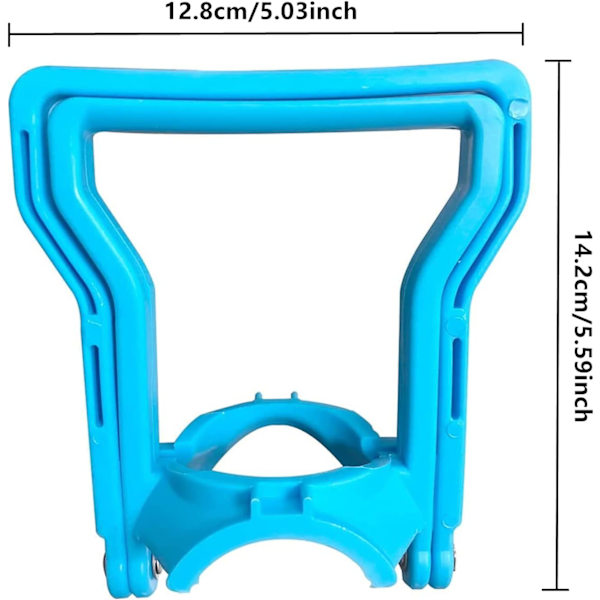2 st Multifunktionella Avancerade Ergonomiska 5 Gallons Vattenflaskehandtag, Dricksvattenflaskehandtag, Blå