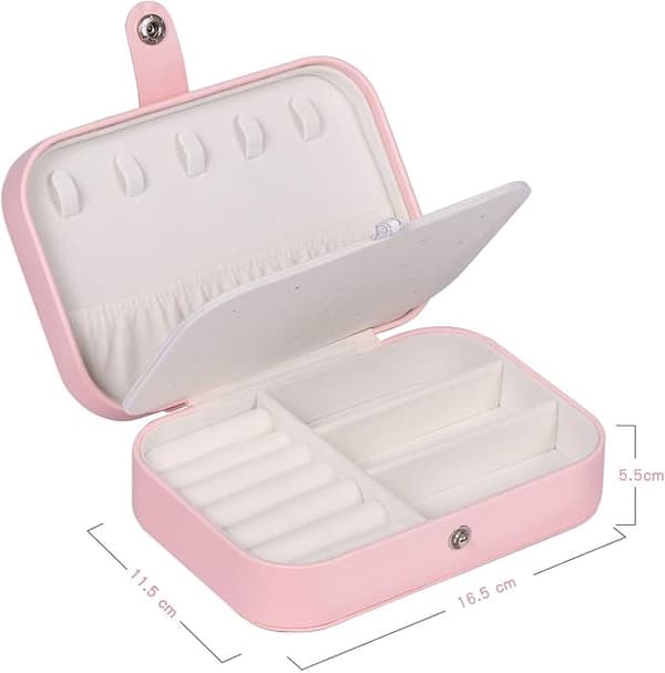 Smyckeskrin i PU-läder (rosa) Pink