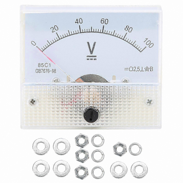 Digital DC Voltmeter Panel Spenningsmåler 0-100V Måleverktøy
