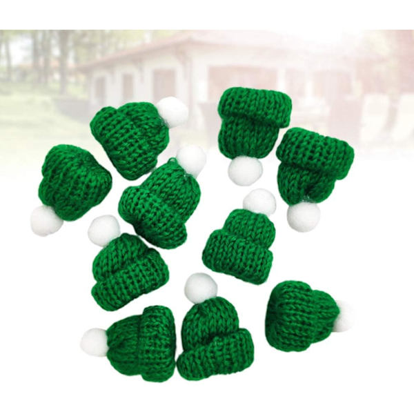 10 stk. Mini Julehat Green