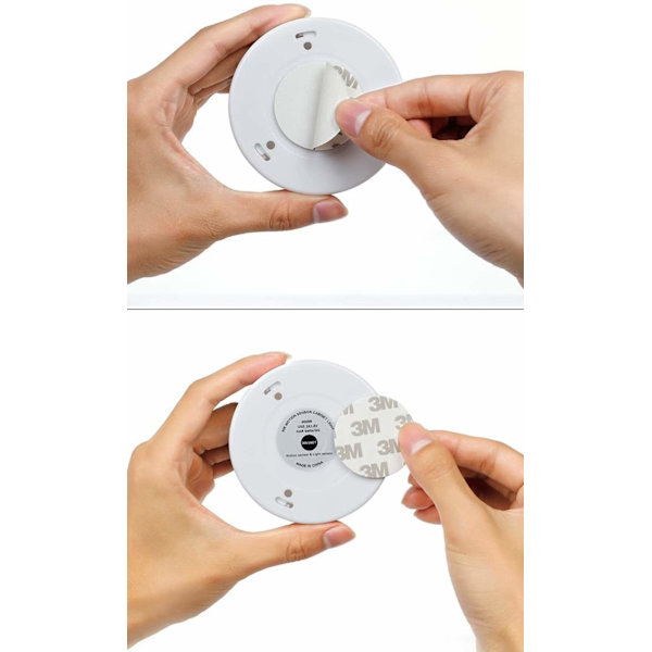 LED natlys med indendørs bevægelsessensor, LED-lampe batteridrevet 3 m klæbemiddel til gang, køkken, skab (magnetisk (varm hvid, sæt med 4) white light