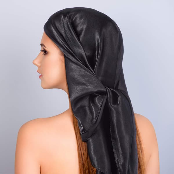 35 tommers silkehodescarf 2 stykker sovehårsinnpakning