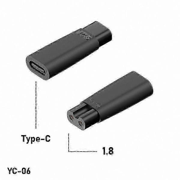 6-pak USB-C opladeradapter til elektriske hårklippere, skægtrimmer og barbermaskiner