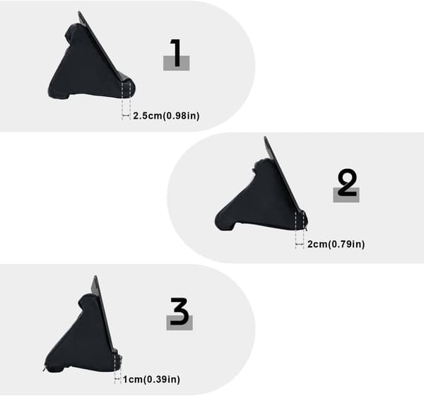 1 stk. Tablet Pude Stand til IPad Pude-Stand, Blød Multi-Vinkel Telefon Pude Skødholder til Tablet/iPad - Sort