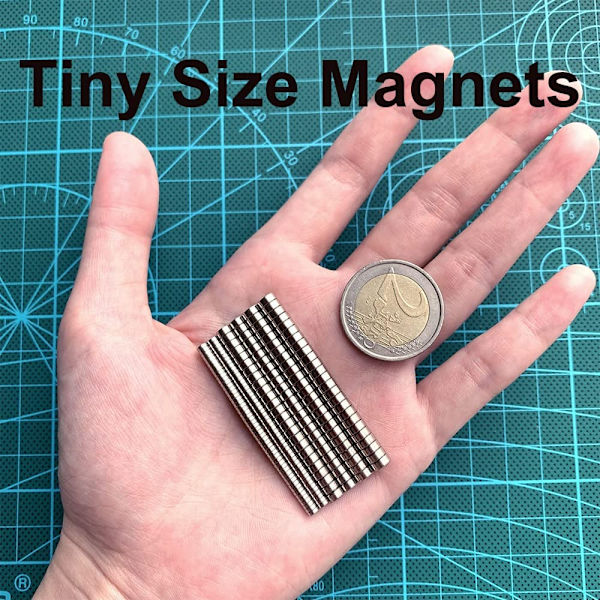 300 stk. magneter 3x1mm - Tiny magneter Neodym magneter - Sjældne jordmagneter - Mini magneter Små runde magneter