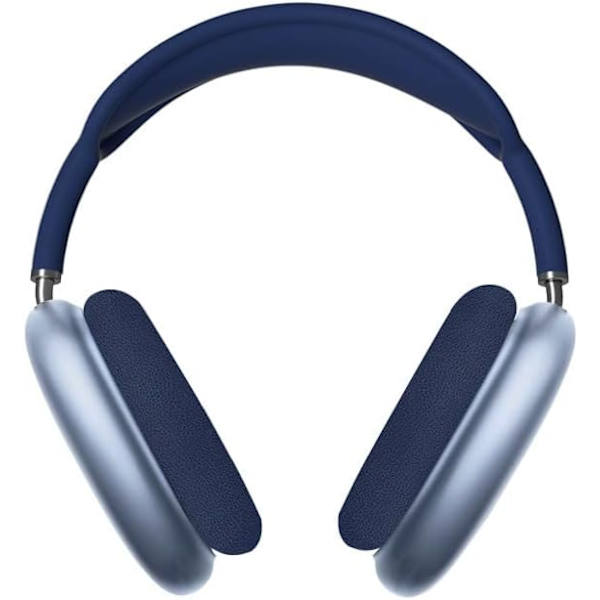 Trådlöst Bluetooth-headset för huvudmontering, ergonomisk design, hög hållfasthet, justerbart och mer hållbart - blått
