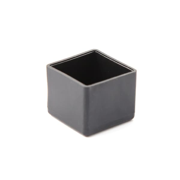 Kvadratiske gummiendehetter - 25mm - Til stoler, bord, møbelben