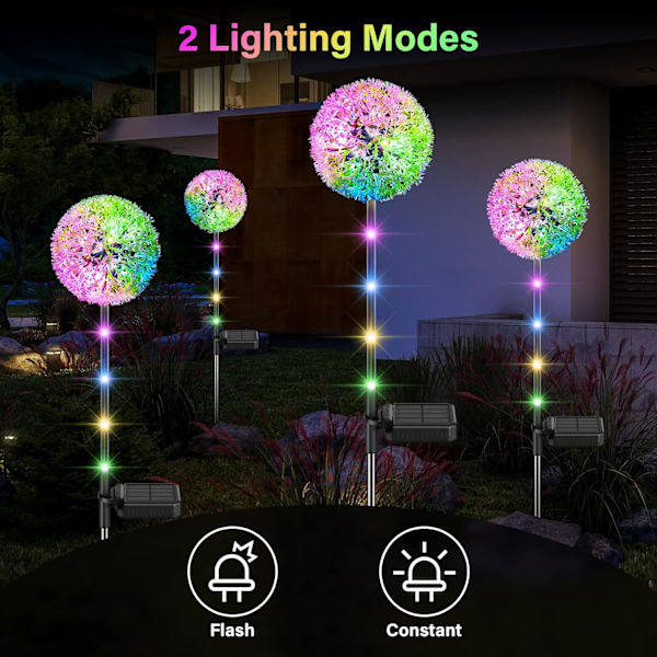 2 pakke 36 LED solcelledrevne hagelys
