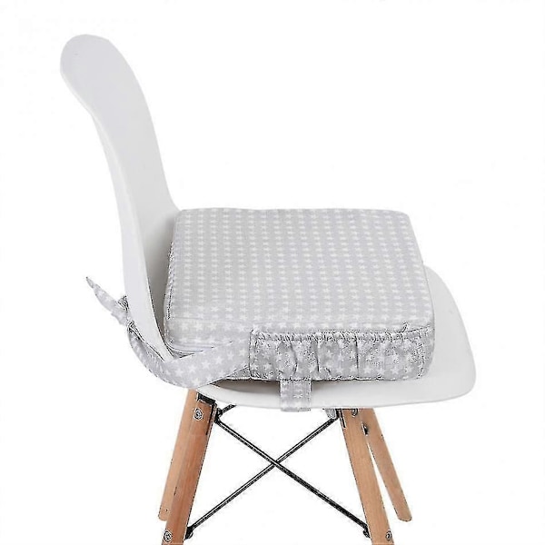 Barn Økt Stolpute Myk Baby Spisepute Justerbar Avtakbar Student Sete Booster gray