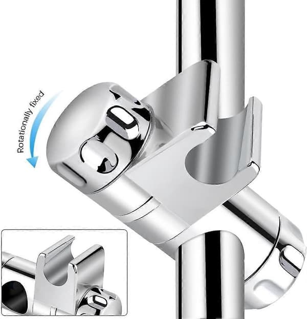 Universal bruseholder, glidende trykstang, egnet til brusestang