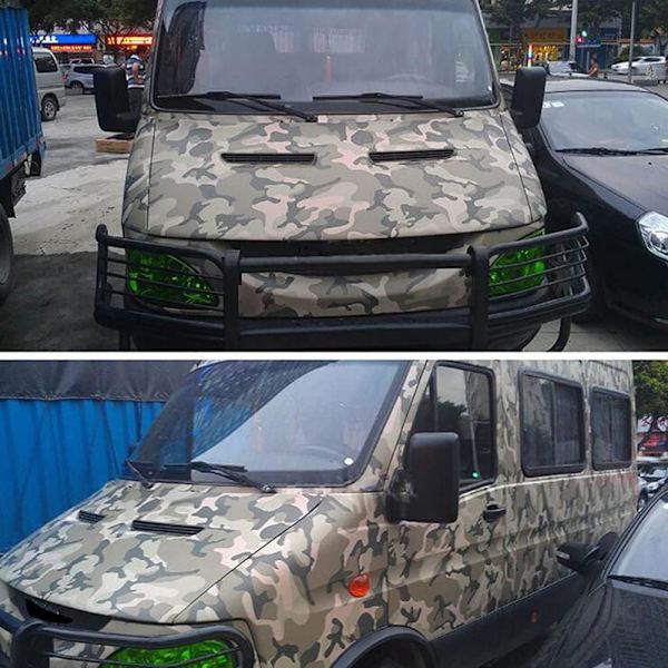 Camouflage Vinyl Film Wrap - Camouflage Vinyl PVC Bil Adhæsiv Film - 50cm x 200cm