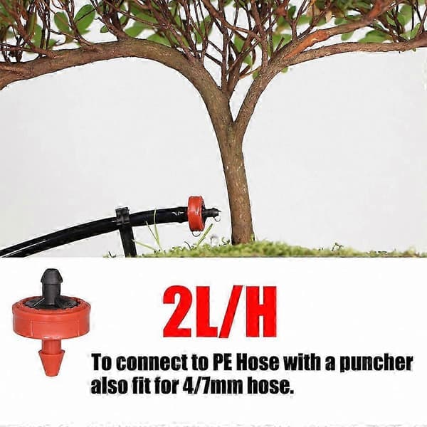 20-200 stk. trykregulerende drypper, 2L 4L 8L automatisk kompenserende emitter til havevanding, holdbart flowkontrolsystem