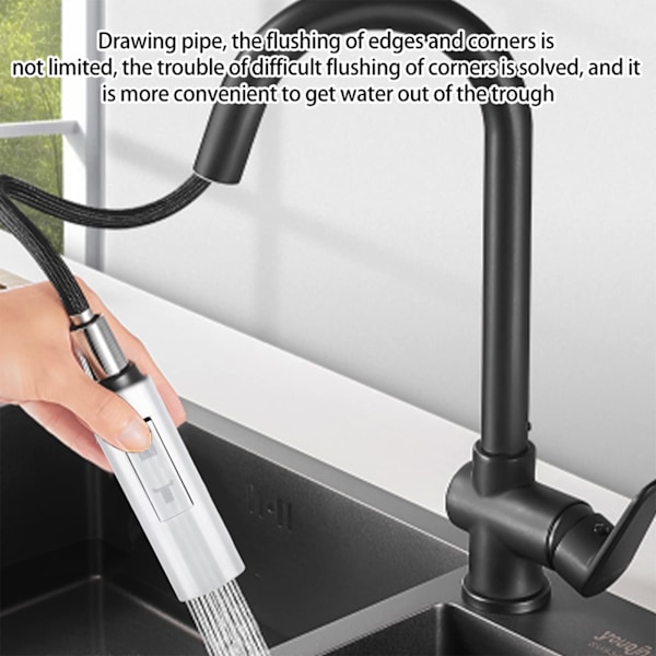 Pull Down Kran Spray Huvud Kökskran Sprayer Pip Sänk Kranar Munstycke(100x30mm）