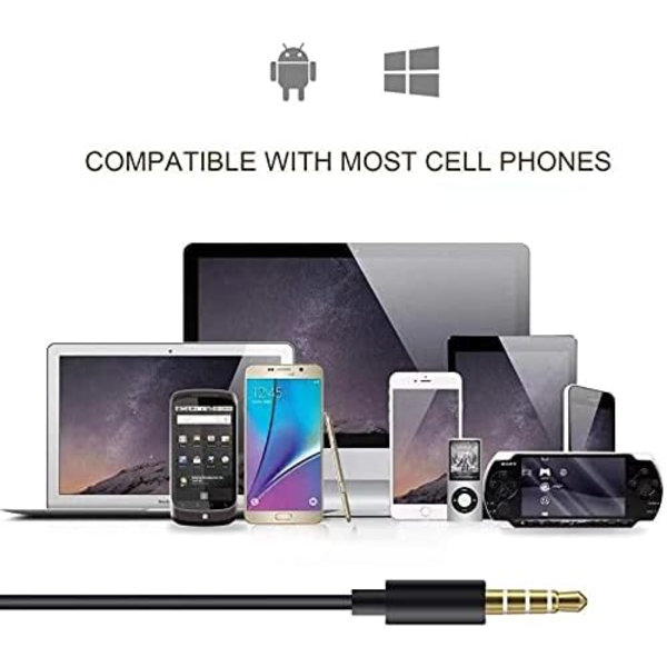 2-pakks øretelefoner, In-Ear hodetelefoner med ledning, støyisolerende hodesett med mikrofon, kompatibel med telefon, nettbrett, Samsung, Huawei