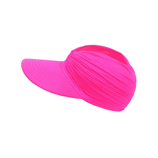 Visor Hat, Solhatt Dame Solbeskyttelse Strandhatt Bred Bremskjerm Solhatt med UV-beskyttelse for Sport Golf Tennis Utendørs Strand 56-65CM rose red