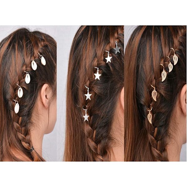 10 st Mini Claw Hårclips star