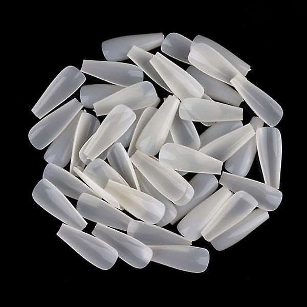 500 nageltips ballerina mjölkvit falska naglar akryltips