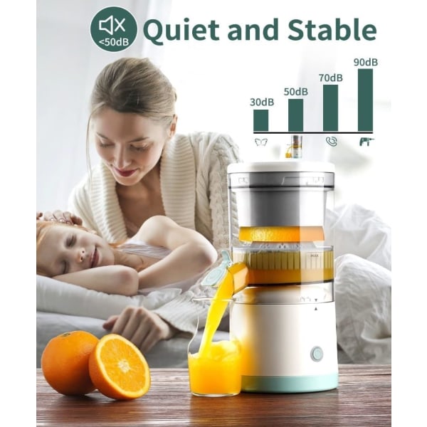 Juice Extractor USB-opladning til appelsin, anti-dryp tud, høj ydeevne, bærbar 45w