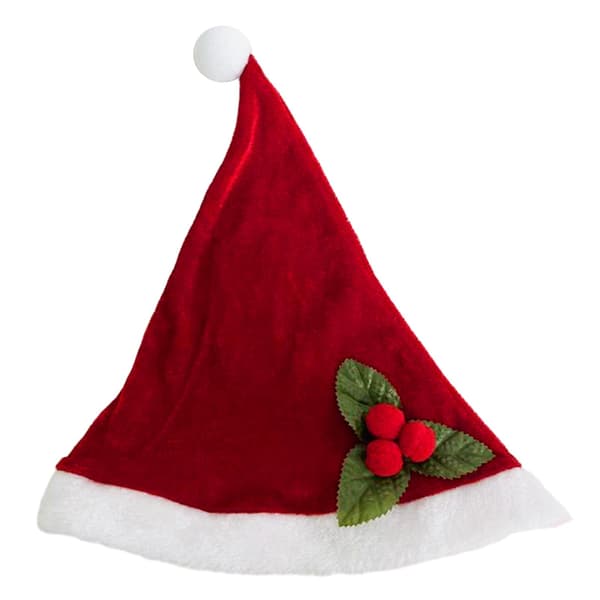 Sød Santa Hat i Fløjlsplys til Voksne