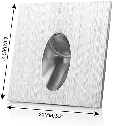 Fyrkantig LED-infälld väggmonterad downlight för trappor, vinterträdgård, gång 1W AC 100-245V (kallvitt)