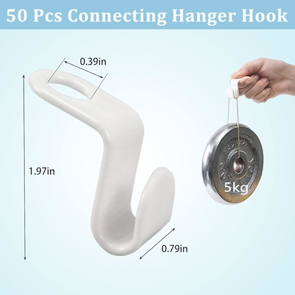 50 stk. Drop Connecting Hanger Hook