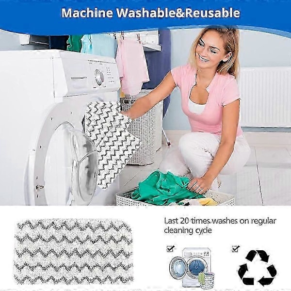 Allsidig sopande mopprobot Moppmodultillbehör, 2 st