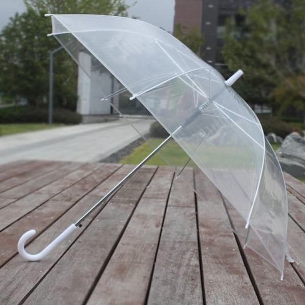 Rund Klokke Paraply, Transparent, Medium, transparent, Transparent