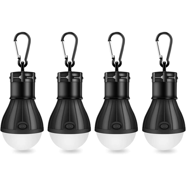 LED retkeilyvalo, kannettava led-telttavalot Lyhty Reppumatkailu Retkeily Kalastus Hätävalo Akkukäyttöinen Lamppu (musta)